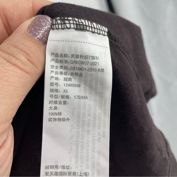 Abercrombie & Fitch Soft A&F essentials Tee T-Shirt brown XS - Picture 6 of 6